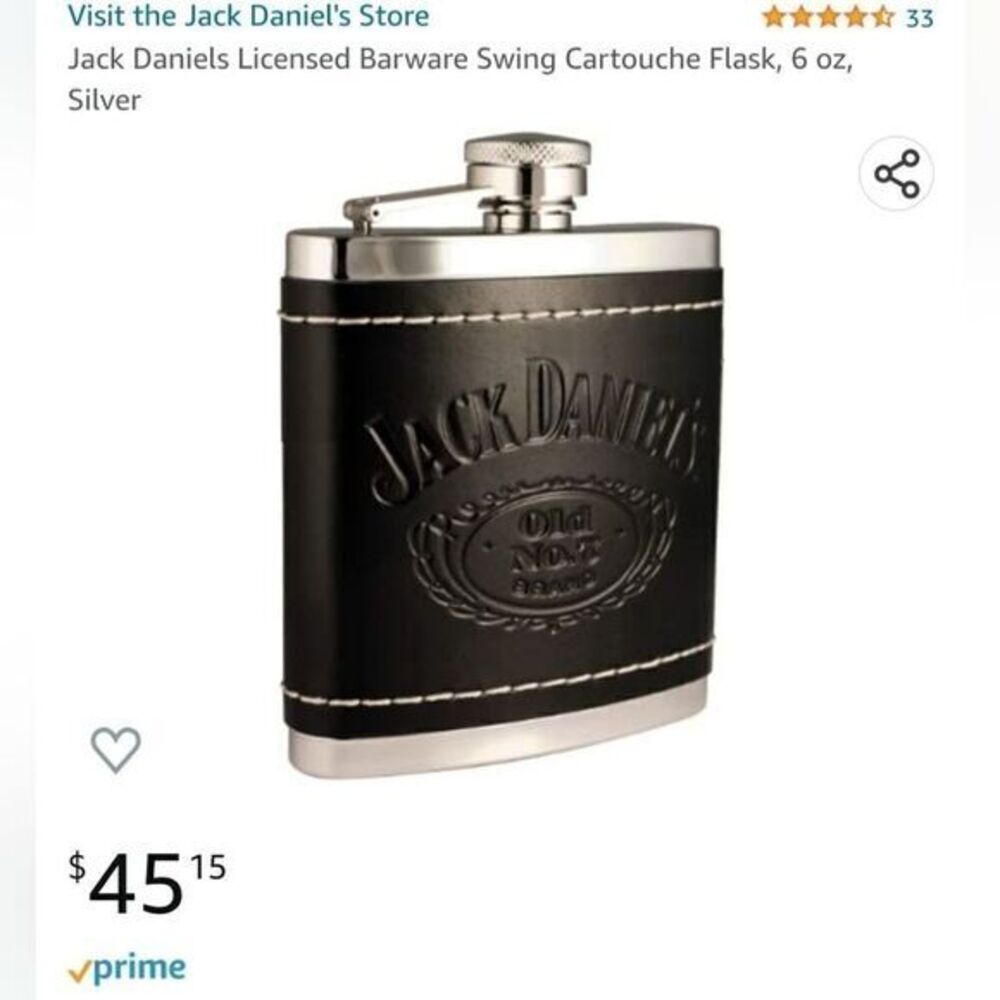 ‎Jack Daniel's Stainless Steel Flask